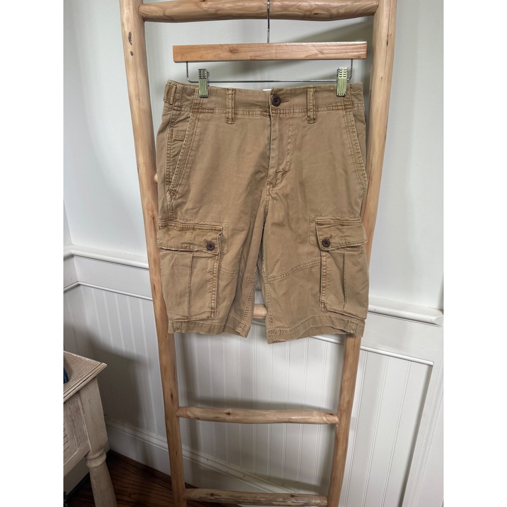 American Eagle Classic Cargo Shorts Mens 28 Khaki‎ Next Level Flex NWT